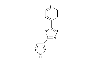 2-(1H-pyrazol-4-yl)-5-(4-pyridyl)-1,3,4-oxadiazole