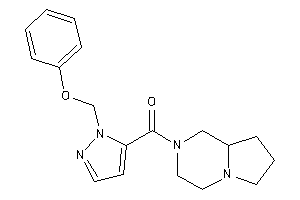 3,4,6,7,8,8a-hexahydro-1H-pyrrolo[1,2-a]pyrazin-2-yl-[2-(phenoxymethyl)pyrazol-3-yl]methanone