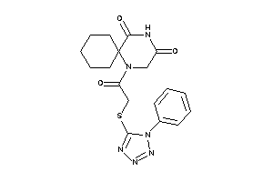 1-[2-[(1-phenyltetrazol-5-yl)thio]acetyl]-1,4-diazaspiro[5.5]undecane-3,5-quinone