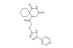 1-[2-[[5-(4-pyridyl)-4H-1,2,4-triazol-3-yl]thio]acetyl]-1,4-diazaspiro[5.5]undecane-3,5-quinone