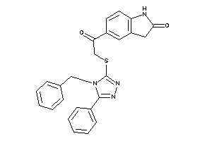 5-[2-[(4-benzyl-5-phenyl-1,2,4-triazol-3-yl)thio]acetyl]oxindole