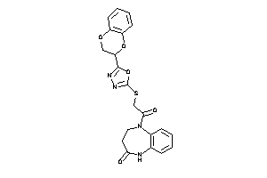 1-[2-[[5-(2,3-dihydro-1,4-benzodioxin-3-yl)-1,3,4-oxadiazol-2-yl]thio]acetyl]-3,5-dihydro-2H-1,5-benzodiazepin-4-one