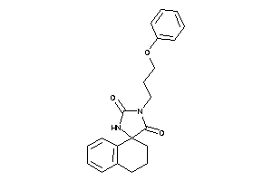 3-(3-phenoxypropyl)spiro[imidazolidine-5,1'-tetralin]-2,4-quinone