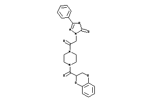 3-[2-[4-(2,3-dihydro-1,4-benzodioxine-3-carbonyl)piperazino]-2-keto-ethyl]-5-phenyl-1,3,4-oxadiazol-2-one