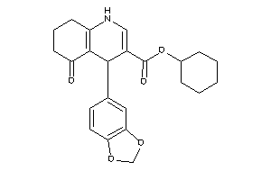 4-(1,3-benzodioxol-5-yl)-5-keto-4,6,7,8-tetrahydro-1H-quinoline-3-carboxylic Acid Cyclohexyl Ester