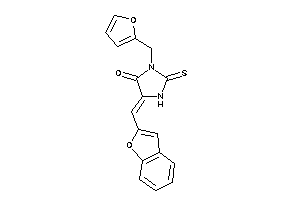 5-(benzofuran-2-ylmethylene)-3-(2-furfuryl)-2-thioxo-4-imidazolidinone