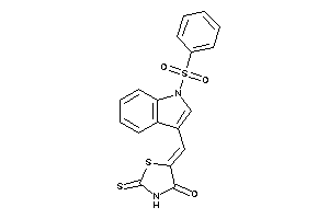 5-[(1-besylindol-3-yl)methylene]-2-thioxo-thiazolidin-4-one