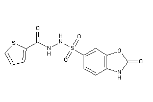 N'-[(2-keto-3H-1,3-benzoxazol-6-yl)sulfonyl]thiophene-2-carbohydrazide