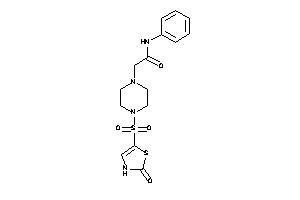 2-[4-[(2-keto-4-thiazolin-5-yl)sulfonyl]piperazino]-N-phenyl-acetamide