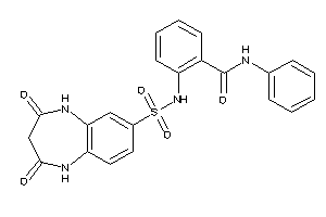 2-[(2,4-diketo-1,5-dihydro-1,5-benzodiazepin-8-yl)sulfonylamino]-N-phenyl-benzamide