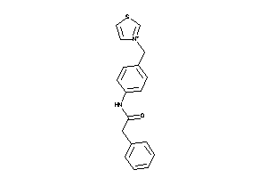 2-phenyl-N-[4-(thiazol-3-ium-3-ylmethyl)phenyl]acetamide