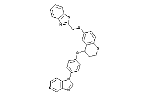 2-[[4-(4-imidazo[4,5-c]pyridin-1-ylphenoxy)chroman-6-yl]oxymethyl]-1,3-benzothiazole