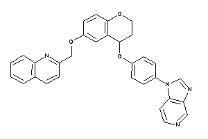 2-[[4-(4-imidazo[4,5-c]pyridin-1-ylphenoxy)chroman-6-yl]oxymethyl]quinoline