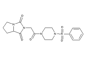 Image of 2-[2-(4-besylpiperazino)-2-keto-ethyl]-5,6,7,7a-tetrahydropyrrolo[2,1-e]imidazole-1,3-quinone