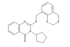 2-(4H-1,3-benzodioxin-8-ylmethylthio)-3-cyclopentyl-quinazolin-4-one