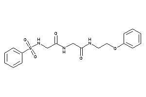 2-[[2-(benzenesulfonamido)acetyl]amino]-N-(2-phenoxyethyl)acetamide