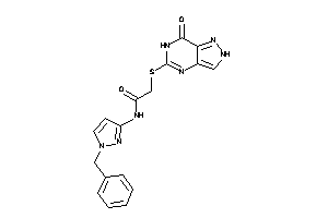 N-(1-benzylpyrazol-3-yl)-2-[(7-keto-2,6-dihydropyrazolo[4,3-d]pyrimidin-5-yl)thio]acetamide