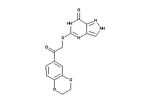 5-[[2-(2,3-dihydro-1,4-benzodioxin-6-yl)-2-keto-ethyl]thio]-2,6-dihydropyrazolo[4,3-d]pyrimidin-7-one