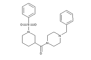 (4-benzylpiperazino)-(1-besyl-3-piperidyl)methanone