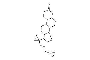 17-[2-(3-cyclopropylpropyl)oxiran-2-yl]-1,2,4,5,6,7,8,9,10,11,12,13,14,15,16,17-hexadecahydrocyclopenta[a]phenanthren-3-one