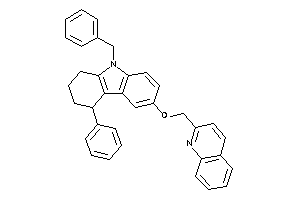 9-benzyl-4-phenyl-6-(2-quinolylmethoxy)-1,2,3,4-tetrahydrocarbazole