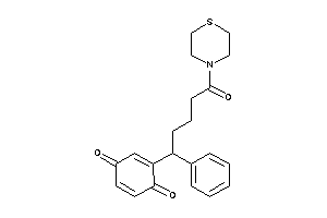 Image of 2-(5-keto-1-phenyl-5-thiomorpholino-pentyl)-p-benzoquinone