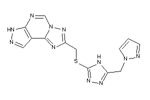 [[5-(pyrazol-1-ylmethyl)-4H-1,2,4-triazol-3-yl]thio]methylBLAH