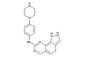 Image of 2,4-dihydro-1H-pyrazolo[4,3-h]quinazolin-8-yl-(4-piperazinophenyl)amine