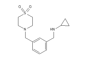 Cyclopropyl-[3-[(1,1-diketo-1,4-thiazinan-4-yl)methyl]benzyl]amine