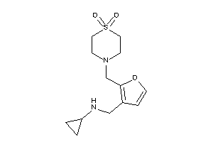 Cyclopropyl-[[2-[(1,1-diketo-1,4-thiazinan-4-yl)methyl]-3-furyl]methyl]amine