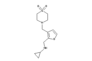 Cyclopropyl-[[3-[(1,1-diketo-1,4-thiazinan-4-yl)methyl]-2-furyl]methyl]amine