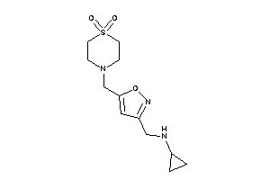 Cyclopropyl-[[5-[(1,1-diketo-1,4-thiazinan-4-yl)methyl]isoxazol-3-yl]methyl]amine