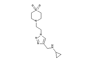 Cyclopropyl-[[1-[2-(1,1-diketo-1,4-thiazinan-4-yl)ethyl]triazol-4-yl]methyl]amine