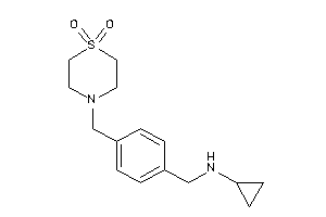 Cyclopropyl-[4-[(1,1-diketo-1,4-thiazinan-4-yl)methyl]benzyl]amine