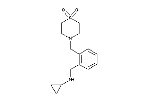 Cyclopropyl-[2-[(1,1-diketo-1,4-thiazinan-4-yl)methyl]benzyl]amine