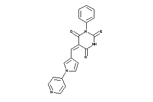 1-phenyl-5-[[1-(4-pyridyl)pyrrol-3-yl]methylene]-2-thioxo-hexahydropyrimidine-4,6-quinone