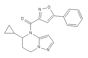 (5-cyclopropyl-6,7-dihydro-5H-pyrazolo[1,5-a]pyrimidin-4-yl)-(5-phenylisoxazol-3-yl)methanone