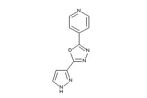 2-(1H-pyrazol-3-yl)-5-(4-pyridyl)-1,3,4-oxadiazole