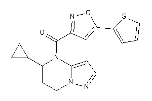 (5-cyclopropyl-6,7-dihydro-5H-pyrazolo[1,5-a]pyrimidin-4-yl)-[5-(2-thienyl)isoxazol-3-yl]methanone