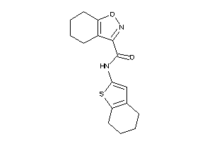 Image of N-(4,5,6,7-tetrahydrobenzothiophen-2-yl)-4,5,6,7-tetrahydroindoxazene-3-carboxamide