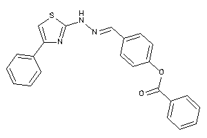 Image of Benzoic Acid [4-[[(4-phenylthiazol-2-yl)hydrazono]methyl]phenyl] Ester