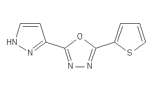 2-(1H-pyrazol-3-yl)-5-(2-thienyl)-1,3,4-oxadiazole