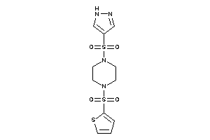 1-(1H-pyrazol-4-ylsulfonyl)-4-(2-thienylsulfonyl)piperazine