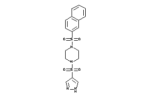 1-(2-naphthylsulfonyl)-4-(1H-pyrazol-4-ylsulfonyl)piperazine