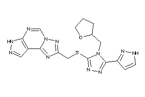 [[5-(1H-pyrazol-3-yl)-4-(tetrahydrofurfuryl)-1,2,4-triazol-3-yl]thio]methylBLAH