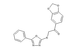 1-(1,3-benzodioxol-5-yl)-2-[(5-phenyl-1,3,4-oxadiazol-2-yl)thio]ethanone