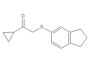 1-cyclopropyl-2-(indan-5-ylthio)ethanone