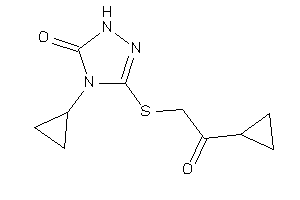 4-cyclopropyl-3-[(2-cyclopropyl-2-keto-ethyl)thio]-1H-1,2,4-triazol-5-one