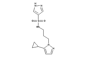 N-[3-(5-cyclopropylpyrazol-1-yl)propyl]-1H-pyrazole-4-sulfonamide