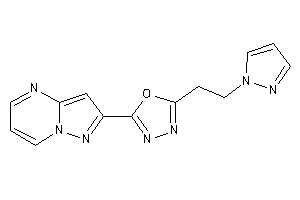 2-pyrazolo[1,5-a]pyrimidin-2-yl-5-(2-pyrazol-1-ylethyl)-1,3,4-oxadiazole